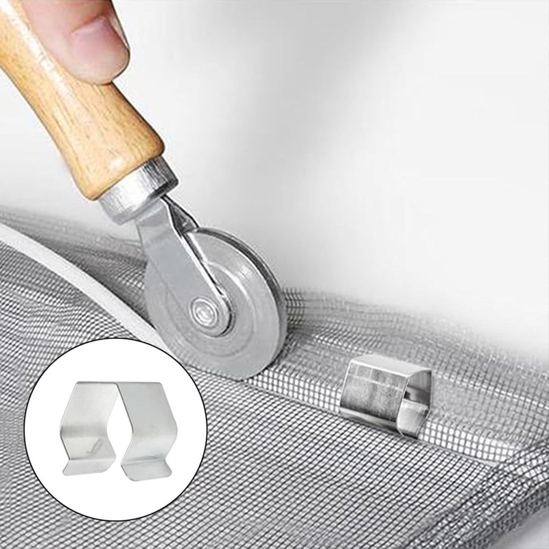30Pcs Window Screen Installer Clips Stainless Steel Retainer Clamp Balcony