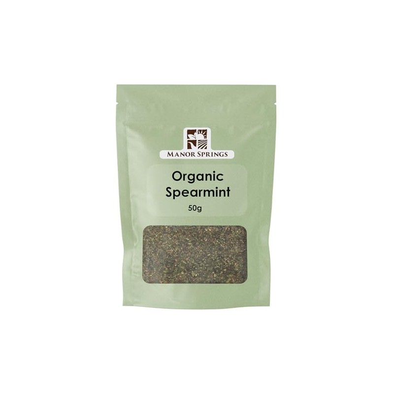 Organic Spearmint Loose Leaf Tea 50g by Manor Springs Organic