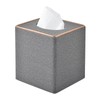 XNONE Tissue Box Cover Pu Leather Tissue Box Holder Square