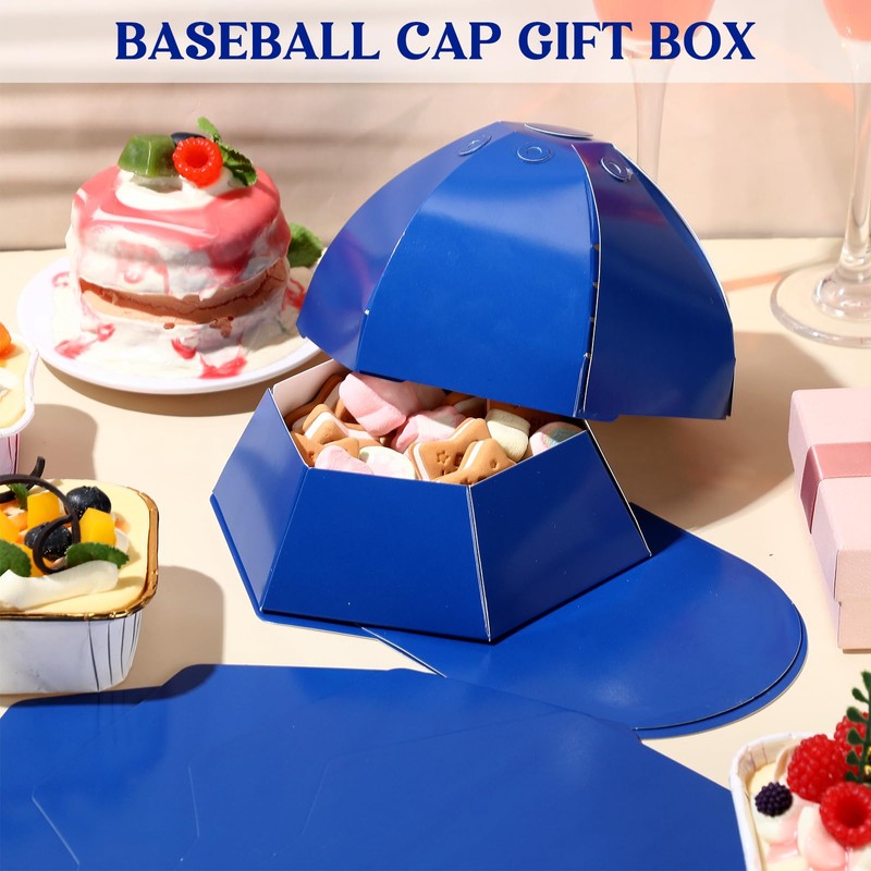 MotiMind 9 Pcs Baseball Cap Gift Box Hat Baseball Shaped