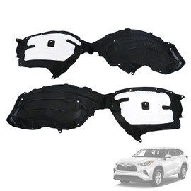 1 Pair Front Left & Right Side Inner Fender Liners TO1248240 538060E170 Compatible with Toyota Highlander 2020 2021 2022 2023 Replace TO1249240 538050E170, Wheel Liner Splash Shields Guard