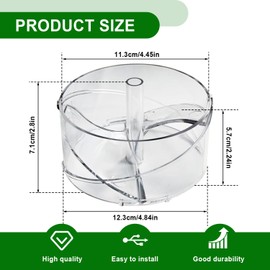 241685101 Ice Dispenser Drum Part Compatible with Frigidaire Refrigerator 241685101 (AP3959117) Replaces 241685103,1196676,5304404346,7241685101,AH1526412,EA1526412,PS1526412 Ice Bucket Baffle