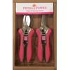 Petal Power Ladies Gardening Mini Pruner Secateurs Set - Two