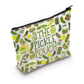 PXTIDY The Pickle Pouch Zipper Bag Pickle Lover Gifts Pickle Stuff Merch Pickle Gifts for Women Makeup Travel Toiletry Bag