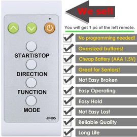 Replacement Remote Control for Many Brands Under Desk Elliptical Machine Electric Stepper, Same with The Right One in The Item Picture, with Oversized Buttons