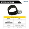 Kable Kontrol 100 Pack 1/4 Inch Steel Cable Clamps, Zinc