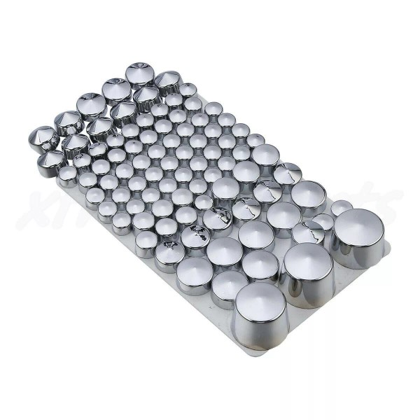 TCMT 87 pcs Chrome ABS Bolt Toppers Caps Fit For