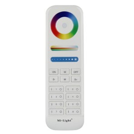 LIGHTEU®, Miboxer Milight 8 Zone RGBCCT remote control, 2.4GHz compatible with Miboxer RGBCCT series lamps and controllers, fut089