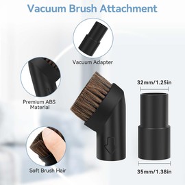 QRUIHC Vacuum Attachments for Shark Rocket,2 in 1 Crevice Tool Dust Brush Accessories for Shark Rocket HV300 HV301 HV322 HV320,Rotator NV751 NV752 NV650 NV680 NV800 | 35MM Vacuum Attachments