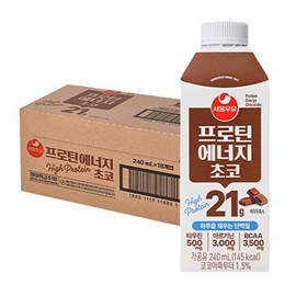 Seoul Milk T Seoul Milk Protein Energy Choco 240mlx18 / 서울우유 T 서울우유 프로틴 에너지 초코240mlx18개