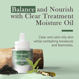 Pranarom - Aceite Hidratante Para Tratamiento Transparente (1Oz/30Ml) - Aceite Esencial 100% Puro Y Natural Aceite Hidratante Para Piel Grasa Tratamiento Y Nutrición