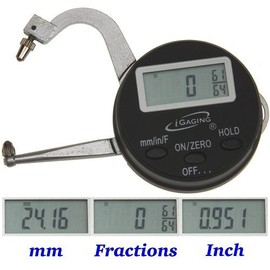 iGaging Digital Electronic THICKNESS GAGE 0-1"/25mm MICROMETER CALIPER Inch/mm/Fractions