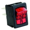 JR Products 12765 Red/Black SPST Mini-Illuminated On/Off Switch