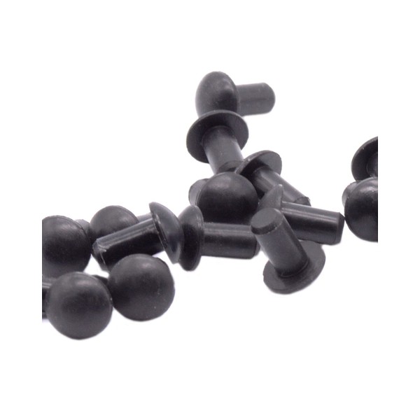 Rubber Silicone Push in Bumpers - Round Mini Rubber Feet