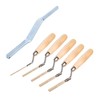 5 x Stainless Steel Finger Pointing Trowel Set 6 8