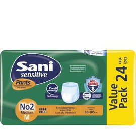 Sani Sensitive Pants No2 Medium Value Pack Pants, 24pcs