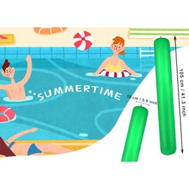 Pool Inflatable Sticks Penta Angel 2Pcs 41.3 inch Giant PVC Blow Up Pool Noodles Water Floats for Men Women Adults Summer Outdoor Swimming Beach Party (Green)