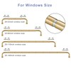 Splicing Room Darking Curtain Rods for Windows 28-116”, 1inch Diameter