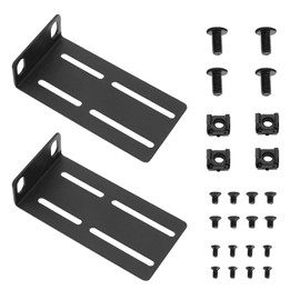 LT Easiyl 2 Pack 88mm Rack Ear Mount Adjustable Hole Spacing 29-40mm for 19" Switch Compatible with HP Switches with Screw