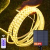 LIFENGSOLER Solar Strip Lights Outdoor Waterproof, 16.4FT 300LEDs Solar &