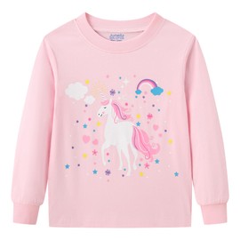 Junellz 7 years girl unicorn pajama pink girl pjs