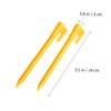 Mipcase Heavy Duty Plastic Tent Pegs Yellow Beach and Garden