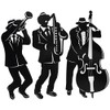 Jazz Trio Silhouettes (3/Pkg)