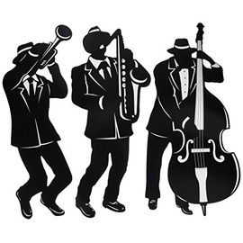 Jazz Trio Silhouettes (3/Pkg)
