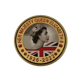 Eillwin Lovely Queen Elizabeth II Commemorative & Collectible Coin to Remembrance Her Majesty