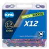KMC X12 gewachste 12-Gang-Kette, Aurora-Blau, 126 Glieder