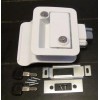 FIC White RV Entry Door Lock Handle Knob Deadbolt Keys