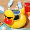 Gemscream 36 Pcs Inflatable Duck Drink Floats Lightweight Inflatable Drink