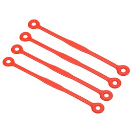 PATIKIL Tennis Dampener, 4 Pack Silicone Vibration Shock Absorber Racquet String Damping, Red