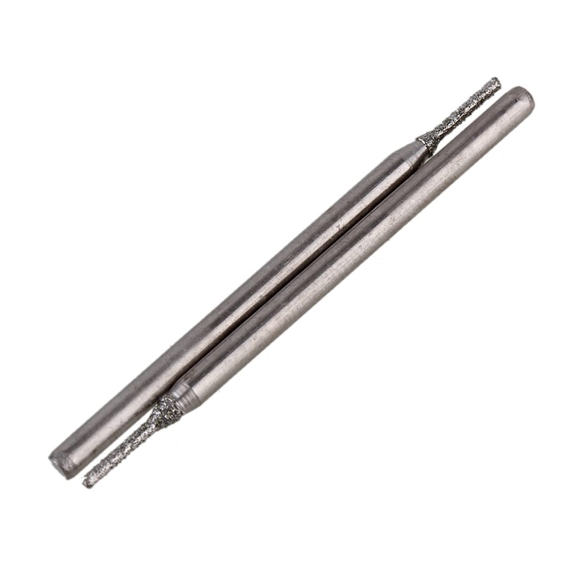 BQLZR 1mm Silver Gemstones Diamond Burrs Engraving Drill Bits Jewelry