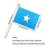 TSMD Somalia Stick Flag Somali Small Mini Hand Held Flags,5x8
