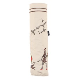 Aquascutum 1AQ27763 Women's Folding Umbrella, Parasol, Rain Umbrella, 19.7 inches (50 cm), Light Blocking, Heat Blocking, UV Protection, Summer Shield, Lightweight, Compact, UV Protection, beige