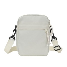 [PETITCHOU] Shoulder Bag, Mini Shoulder Smartphone Shoulder Smartphone Pouch, Sacoche, Lightweight, Small, Convenient, Travel (White), white