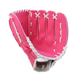 Left Hand Baseball Glove with Deep Pocket, Soft Fluff, PU Leather Mitt for Kids Youth Adults, with Reinforced Stitches, Suitable for Left Hand Baseball Gloves for Kids (10.5 inch)