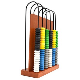 EISCO Abacus - Wooden Frame - 6 Steel Wires