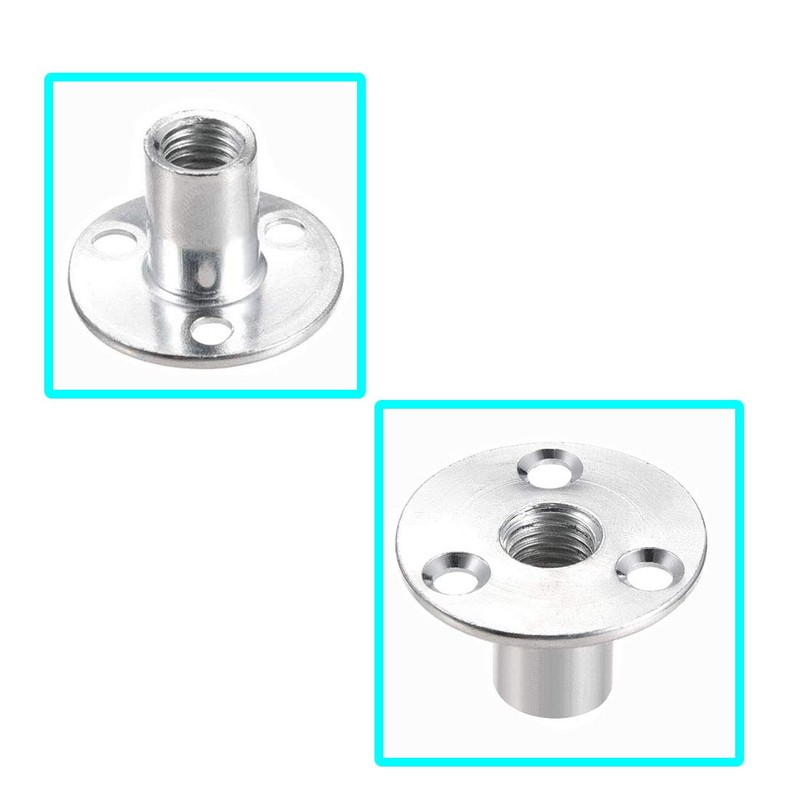 Socell M12 Brad Hole Tee Nut Carbon Steel Round Base