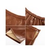 Kate Kasin Women's Leather Skirt High Waisted A Line Fall