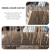 SEWACC Model Painting Alligator Clip Stick, 20pcs Wood Metal Gator