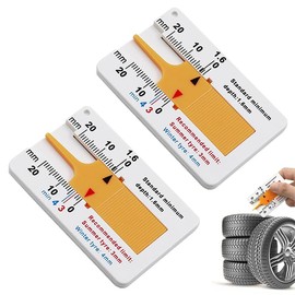 10-Pack 0-20mm Tyre Tread Depth Gauge UK – Portable Tyre Depth Gauge UK tire tread depth gauge uk for Car, Motorcycle & HGV Winter Checks