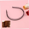 BIUDECO 3pcs Metal Teeth Comb Hairband Headband 80 Long Teeth