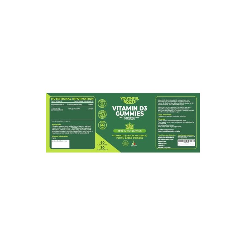 Vitamin D3 Gummies Pack of 2