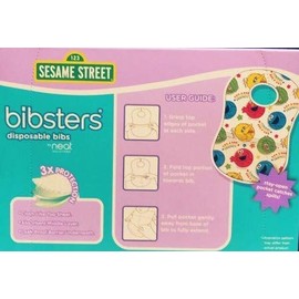 SESAME STREET Sesame Street Bibsters Disposable Aprons bibstes, Pack of 60