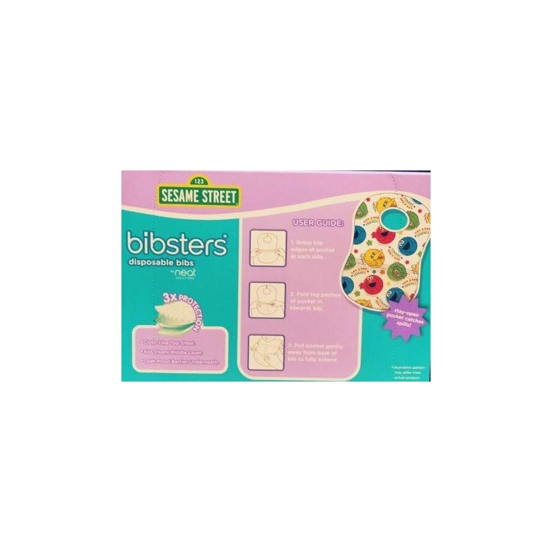 SESAME STREET Sesame Street Bibsters Disposable Aprons bibstes, Pack of
