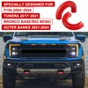 Front Tow Hooks Covers Compatible with 2004-2024 Ford F150, Bronco