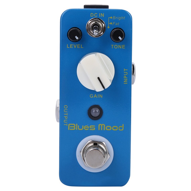 Blues Style Overdrive Guitar Effect Pedal 2 Modes(Bright/Fat) True Bypass