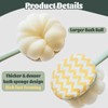 Bath Back Scrubber Brush for Shower,Dry Brushing Body Brush for